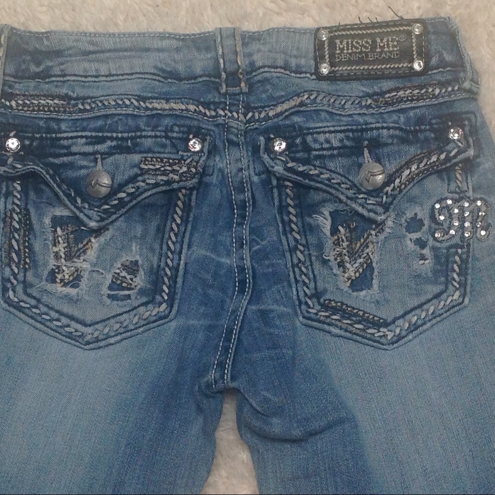 Women's Miss Me JE1046B3L Blue Bootcut  Size 27